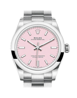 Rolex Oyster Perpetual m277200-0009 31MM Pink Dial Silver-tone Case