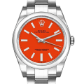 Rolex Oyster Perpetual m277200-0008 31MM Red Dial Silver-tone Case