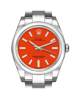 Rolex Oyster Perpetual m277200-0008 31MM Red Dial Silver-tone Case