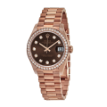 Rolex Datejust m278285rbr-0006 31MM Chocolate Dial Rose Gold-tone Case