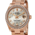 Rolex Datejust m278285rbr-0011 31MM Mother of Pearl Dial Rose Gold-tone Case