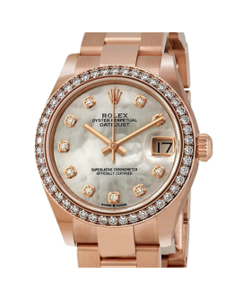 Rolex Datejust m278285rbr-0011 31MM Mother of Pearl Dial Rose Gold-tone Case