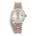 Rolex Datejust m278285rbr-0030 31MM Silver Dial Rose Gold-tone Case