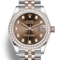 Rolex Datejust m278381rbr-0028 31MM Chocolate Dial Silver-tone Case