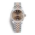 Rolex Datejust m278381rbr-0006 31MM Chocolate Dial Silver-tone Case