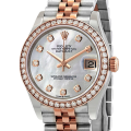 Rolex Datejust m278381rbr-0026 31MM Mother of Pearl Dial Silver-tone Case