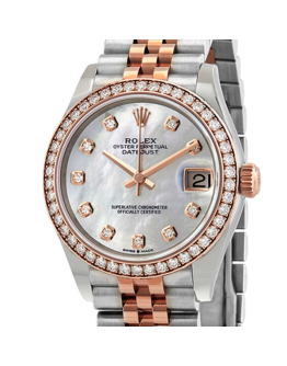 Rolex Datejust m278381rbr-0026 31MM Mother of Pearl Dial Silver-tone Case