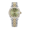 Rolex Datejust m278383rbr-0016 31MM Green Dial Silver-tone Case