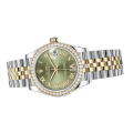 Rolex Datejust m278383rbr-0016 31MM Green Dial Silver-tone Case