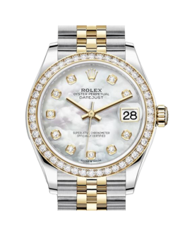 Rolex Datejust m278383rbr-0028 31MM Mother of Pearl Dial Silver-tone Case