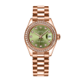 Rolex Datejust m279135rbr-0014 28MM Green Dial Rose Gold-tone Case