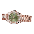 Rolex Datejust m279135rbr-0014 28MM Green Dial Rose Gold-tone Case