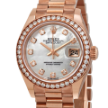 Rolex Datejust m279135rbr-0010 28MM Mother of Pearl Dial Rose Gold-tone Case