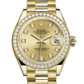 Rolex Datejust m279138rbr-0023 28MM Champagne Dial Gold-tone Case