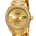 Rolex Datejust m279138rbr-0006 28MM Champagne Diamond Dial Gold-tone Case