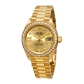 Rolex Datejust m279138rbr-0006 28MM Champagne Diamond Dial Gold-tone Case