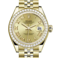 Rolex Datejust m279138rbr-0022 28MM Champagne Dial Gold-tone Case