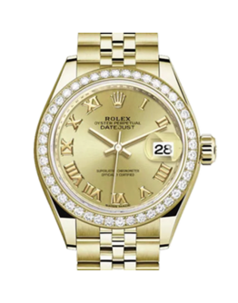 Rolex Datejust m279138rbr-0022 28MM Champagne Dial Gold-tone Case