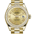 Rolex Datejust m279138rbr-0021 28MM Champagne Dial Gold-tone Case