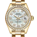 Rolex Datejust m279138rbr-0015 28MM Mother of Pearl Dial Gold-tone Case