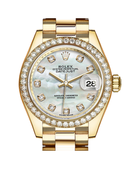 Rolex Datejust m279138rbr-0015 28MM Mother of Pearl Dial Gold-tone Case