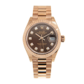 Rolex Datejust m279175-0016 28MM Chocolate Dial Rose Gold-tone Case