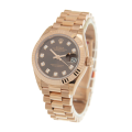 Rolex Datejust m279175-0016 28MM Chocolate Dial Rose Gold-tone Case