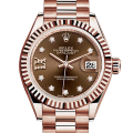 Rolex Datejust m279175-0002 28MM Chocolate Diamond Dial Rose Gold-tone Case