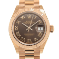 Rolex Datejust m279175-0014 28MM Chocolate Dial Rose Gold-tone Case