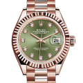 Rolex Datejust m279175-0009 28MM Green Dial Rose Gold-tone Case