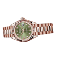 Rolex Datejust m279175-0009 28MM Green Dial Rose Gold-tone Case