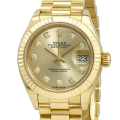 Rolex Datejust m279178-0017 28MM Champagne Dial Gold-tone Case