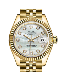 Rolex Datejust m279178-0025 28MM Mother of Pearl Dial Gold-tone Case