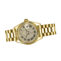 Rolex Datejust m279178-0031 28MM Diamond Paved Dial Gold-tone Case