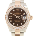 Rolex Datejust m279381rbr-0004 28MM Chocolate Dial Silver-tone Case