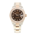 Rolex Datejust m279381rbr-0004 28MM Chocolate Dial Silver-tone Case