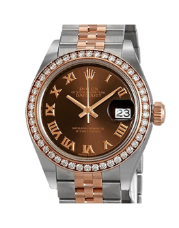 Rolex Datejust m279381rbr-0009 28MM Chocolate Dial Silver-tone Case