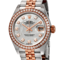 Rolex Datejust m279381rbr-0013 28MM Mother of Pearl Dial Silver-tone Case