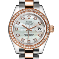 Rolex Datejust m279381rbr-0014 28MM Mother of Pearl Dial Silver-tone Case