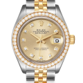 Rolex Datejust m279383rbr-0011 28MM Champagne Dial Silver-tone Case