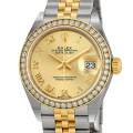 Rolex Datejust m279383rbr-0009 28MM Champagne Dial Silver-tone Case