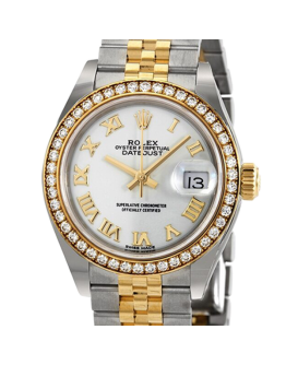 Rolex Datejust m279383rbr-0023 28MM White Dial Silver-tone Case