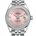 Rolex Datejust m279384rbr-0005 28MM Pink Dial Silver-tone Case