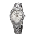 Rolex Datejust m279384rbr-0021 28MM Silver Diamond Dial Silver-tone Case