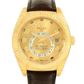 Rolex Sky-dweller 326138 41MM Champagne Dial Gold-tone Case