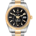 Rolex Sky-dweller m326933-0002 41MM Black Dial Gold-tone Case