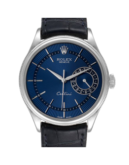 Rolex Cellini m50519-0011 39MM Blue Dial Silver-tone Case