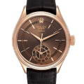 Rolex Cellini m50525-0016 39MM Brown Dial Rose Gold-tone Case