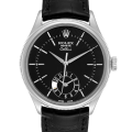 Rolex Cellini m50529-0007 39MM Black Dial Silver-tone Case