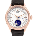 Rolex Cellini m50535-0002 39MM White Dial Rose Gold-tone Case